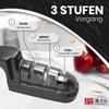 TAIDEA Home Use 3 Stage Knife Sharpener - Universal Manual Grinder for Blades Scissors Kitchen Tools | & Quick Sharpening