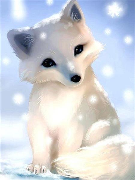 5d Diamond Painting New Fox Winter Home Decor Embroidery Mosaic Animal Snow Cross Stitch Wall Sticker