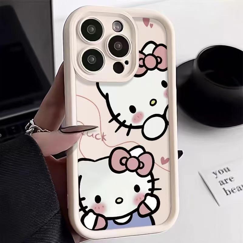 Cute Hello Kitty for Apple 16 mobile phone case iPhone15promax anti-drop soft case 13 new 17 cartoon