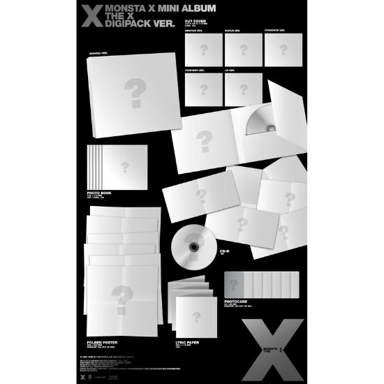 Select POB DIGIPACK Ver MONSTA X 13TH MINI ALBUM THE X