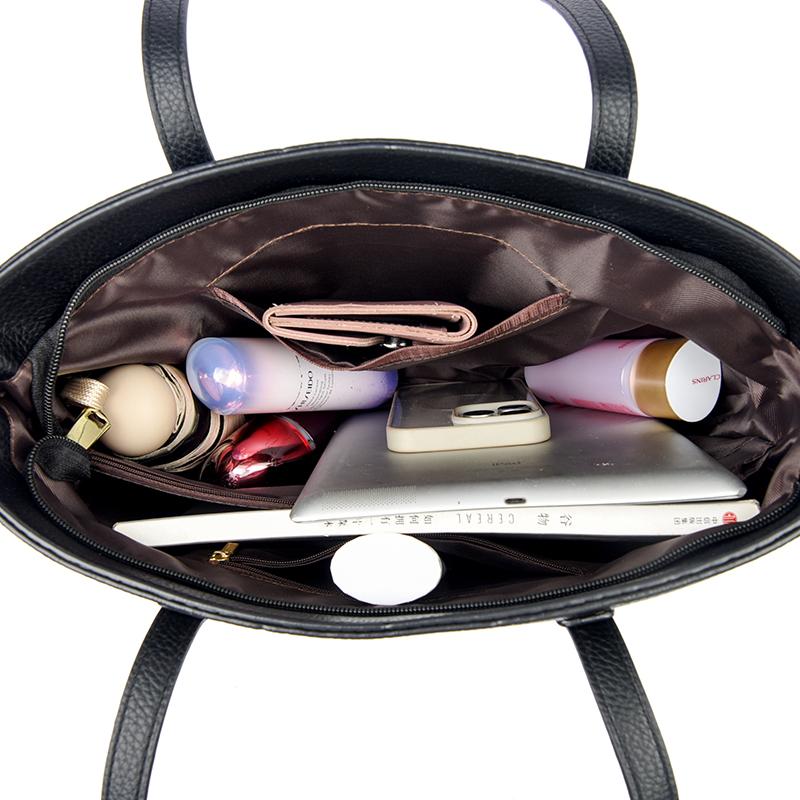 Geantă Tote la Modă și Minimalistă, Geantă de Umăr de Mare Capacitate, Geantă Tote Retro, Geantă de Mână pentru Femei, Geantă de Umăr Casual pentru Cumpărături