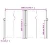 VidaXL Retractable Side Awning, Garden Privacy Screen, Protection Screen, Balcony Terrace Backyard Screen 4004823