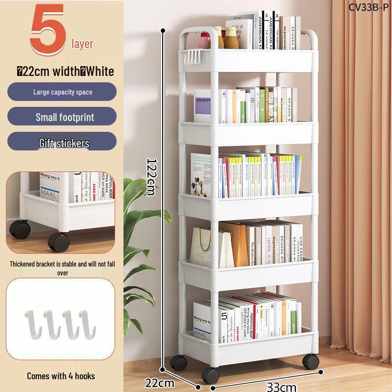 

Компактная многоярусная мобильная стойка для хранения для кухни, гостиной, спальни, ванной комнаты standard