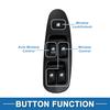 Power Window Switch No.0K2N266350A Front Left Driver Side Window Control Switch for Kia Spectra 2000-2004 Black