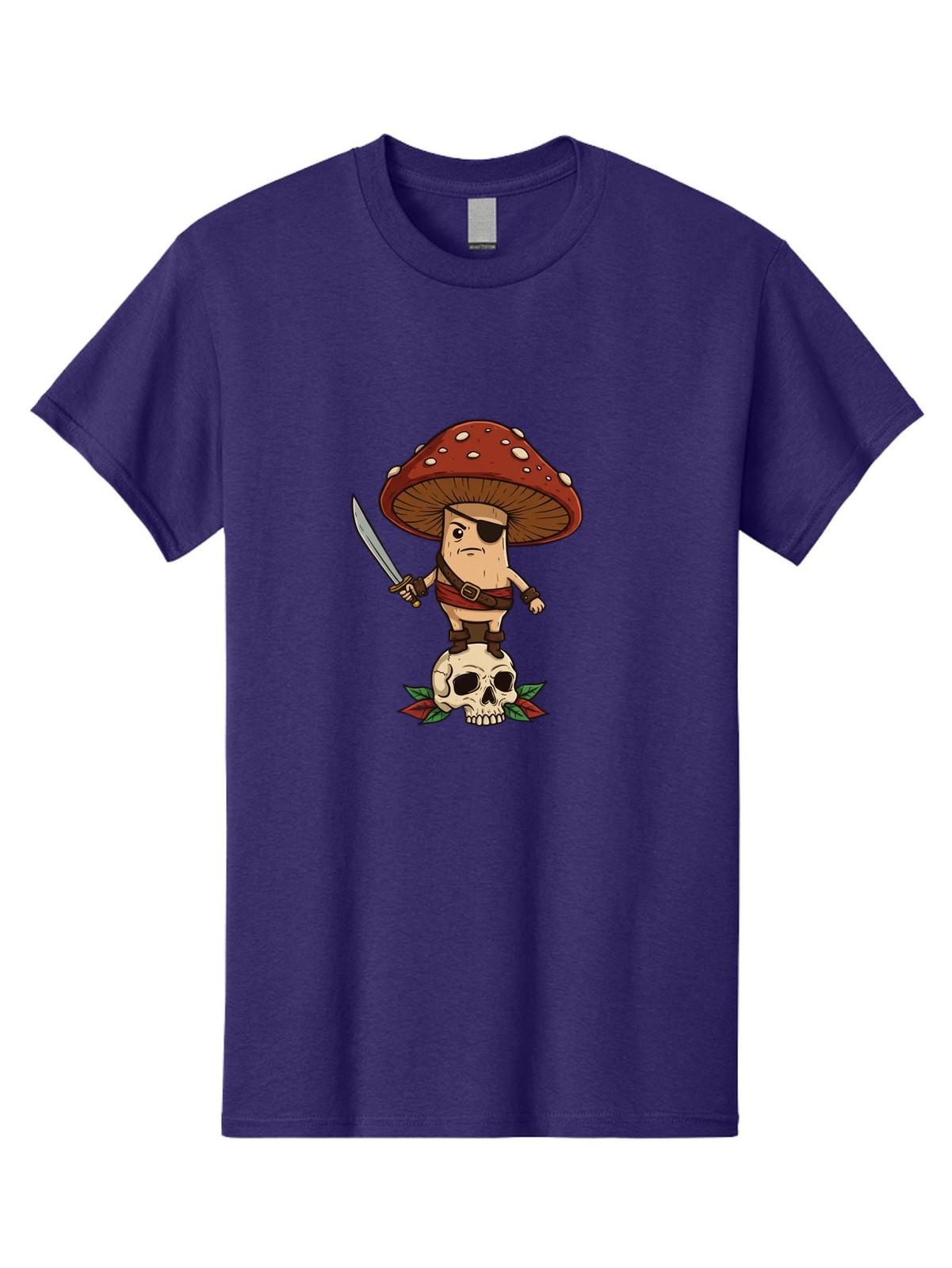 Fungus-Pirate Mens Graphic Tee, 100% Cotton, Casual Summer Wear S