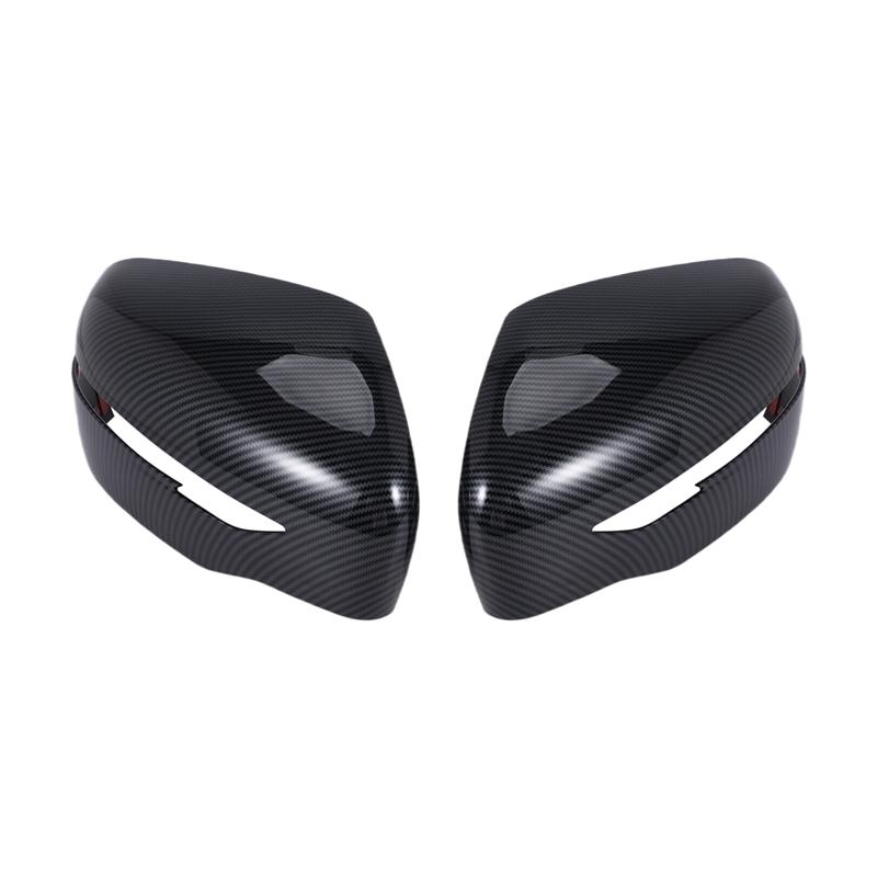 Car Rear View Mirror Cover Side Mirror Cap For Nissan Navara NP300    -M53K