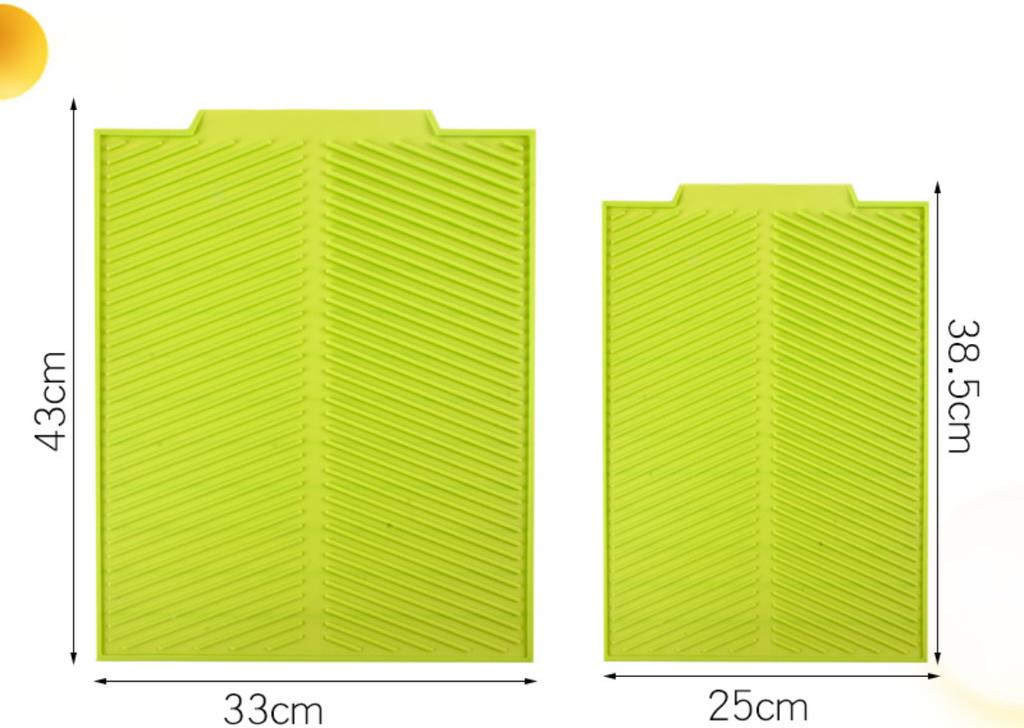 Kitchen Silicone Drain Pad Storage Dish Cup Drying Mat Drainer Tray Non-Slip Pans For Tableware Anti-Scald Potholder Placemat