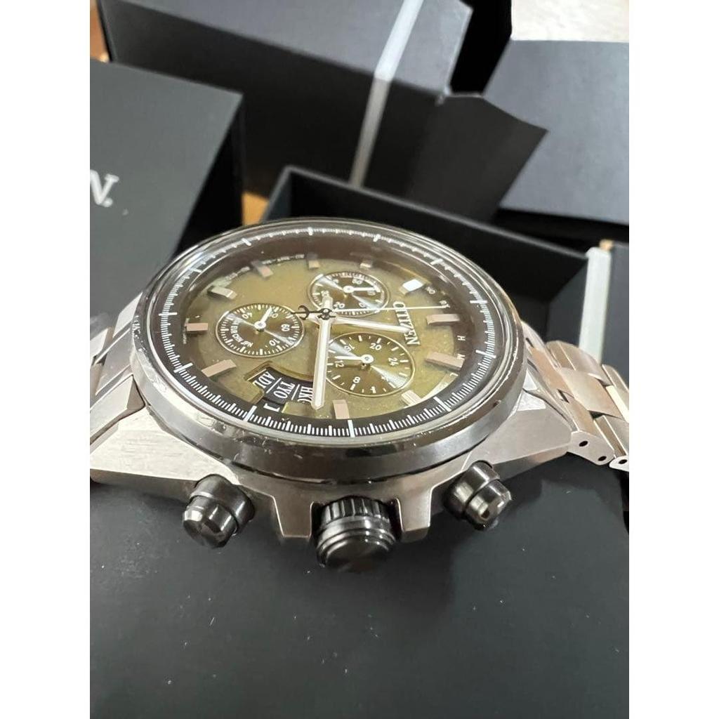 Used Citizen H610-T024572 Attesa World Time Solar Radio