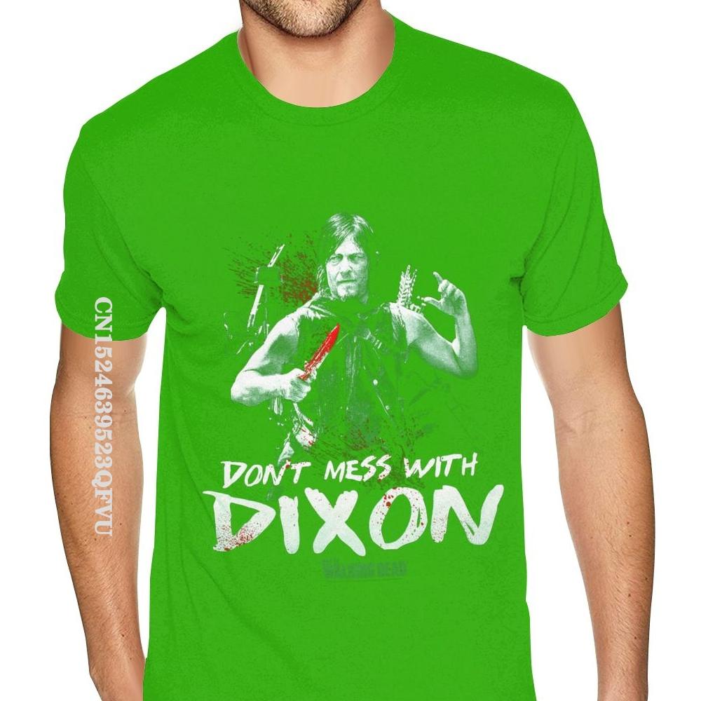 Walking Dead Daryl Dixon Printed Mens Tshirt Plus Size Men's Personalized Photo T Shirts Camisa Streetwear