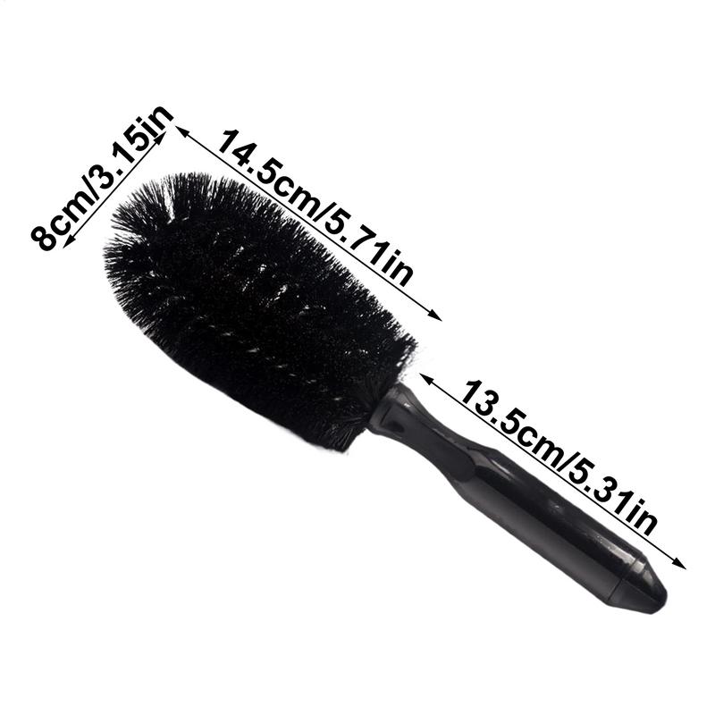 Wheel Brush Car Wash Brush For Wheels Automotive Ergonomic Detailing Cleaning Exterior Wash Tool For RVs Motorcycles Trucks