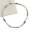 Handmade Tiger Eye & Imitation Pearl Clavicle Chain Necklace - Women's Fashionable & Versatile Accessory