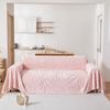 Thicken Tuffed Fleece Geometric Lines Jacquard Warm Sofa Towel Universal Fluffy Blanket for Living Room Couch Bedding Room