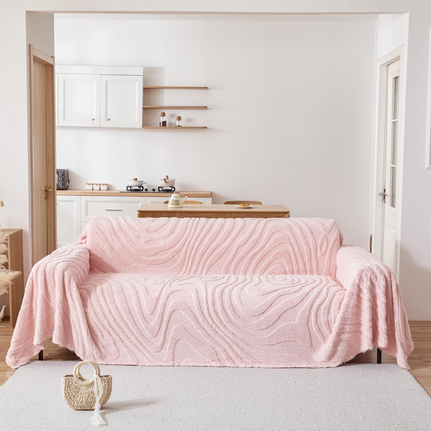 

Утолщенный флис с геометрическими линиями, жаккардовое теплое полотенце для дивана, универсальное пушистое одеяло для гостиной, дивана, постельных принадлежностей 180x130