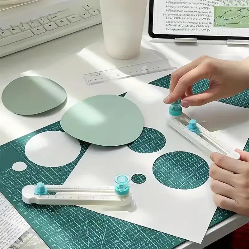 360° Verstellbarer Kreisschneider Präzisions-Scrapbooking-Werkzeug Perfekte Kreispapierschnitte Ideal für Bastelbegeisterte