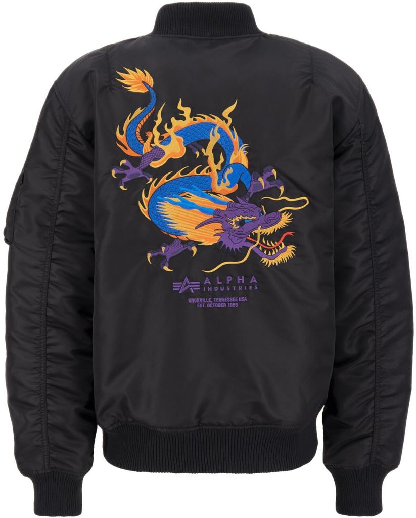 Зимняя куртка Alpha Industries MA-1 Dragon EMB (138103) black/black
