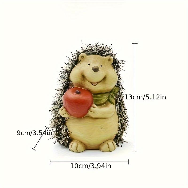 

3 шт. Керамические фигурки ежиков, Ручная работа, Садовый декор, Не требуется электричество, Наружные/Внутренние декоративные акценты Cute