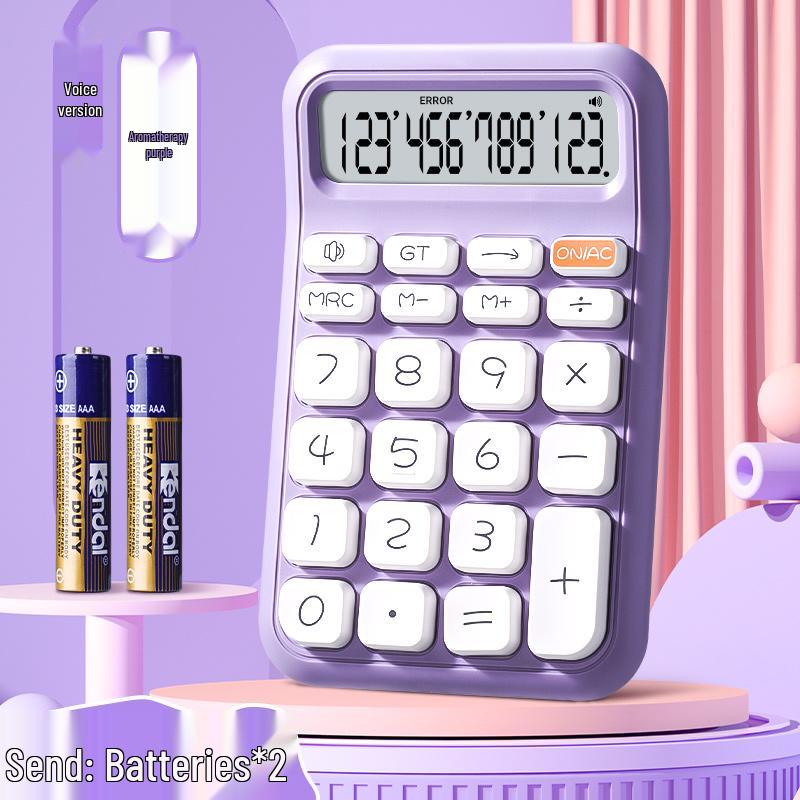 High-Value Flexible Office Calculator for Students and Professionals with Cute Design and Voice Functionality