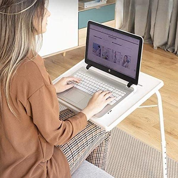 Foldable and Tilting Side Table Breakfast Computer