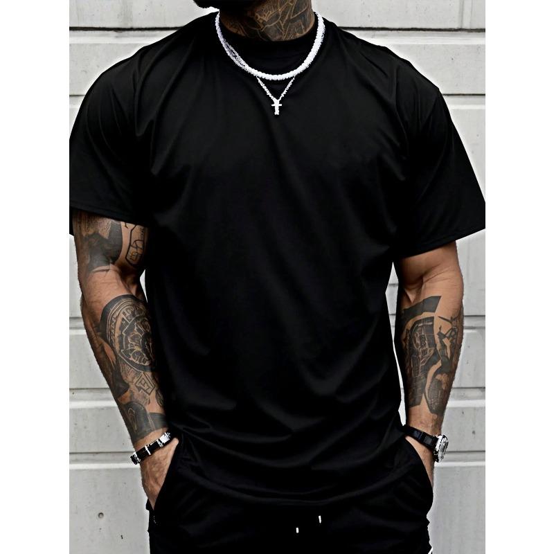 European Size Men'S Trendy Short-Sleeve Print Shirt