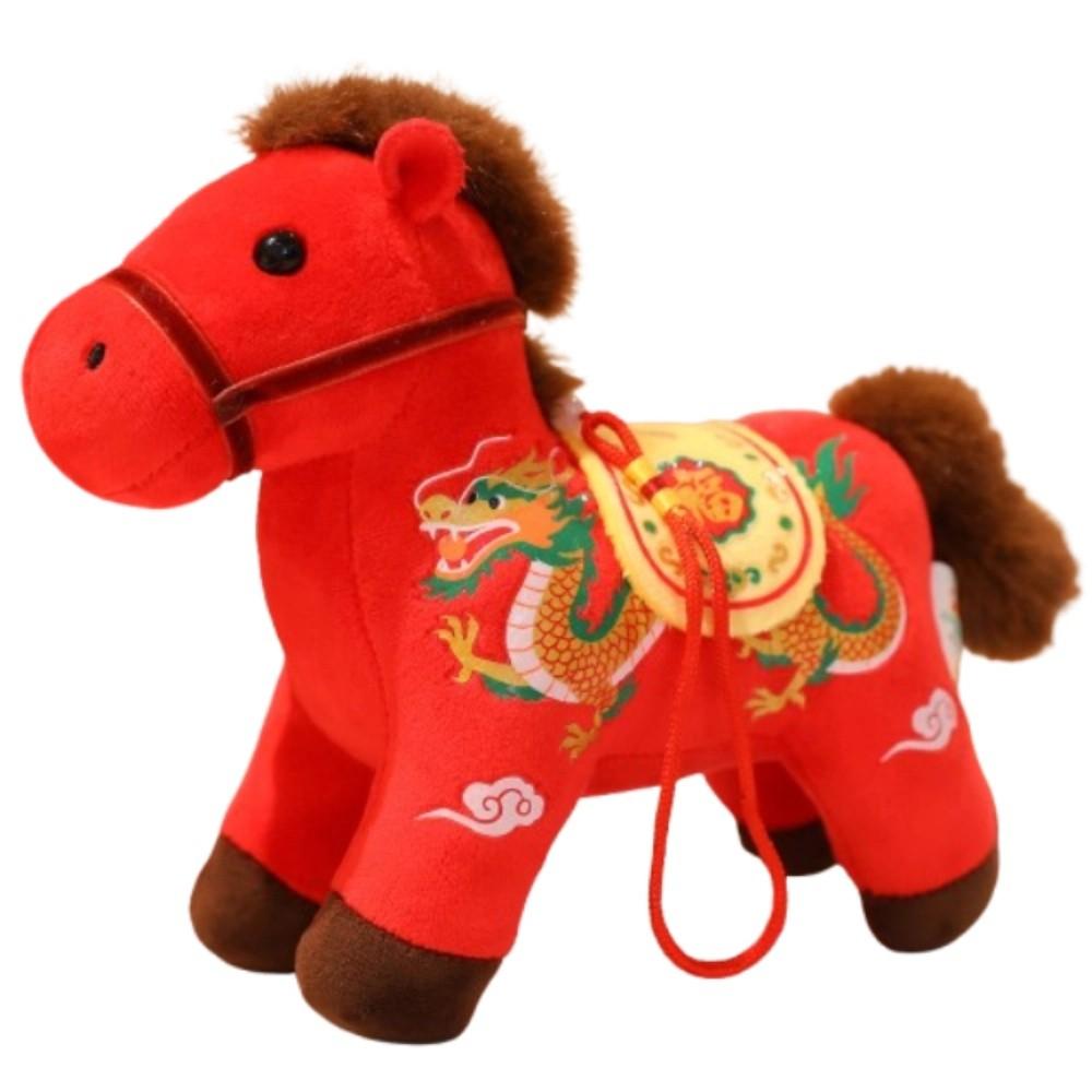 Mascot Dolls Plush Horse Keychain Creative Plush Horse Doll Pendant Year of Horse