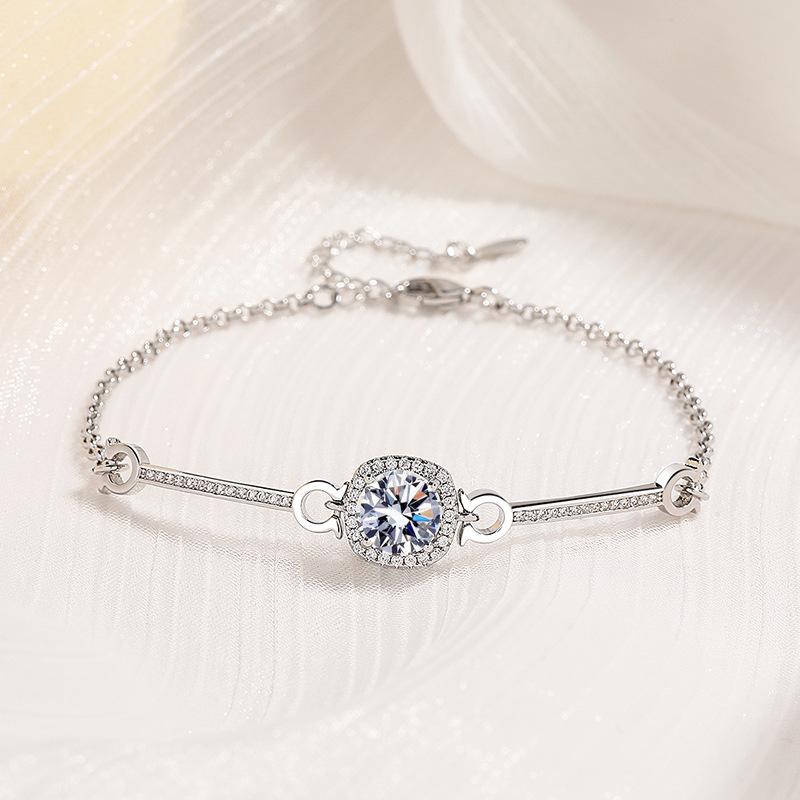 New 925 Sterling Silver Bracelet AAA Zircon High Quality Romance Bracelet Chain For Women Engagement Party Wedding Jewelry Gift