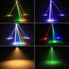 Remote Control Full Color LED RGBW 4in1 Beam Moving Head Light Mini Six Arm Stage Flash Effect Lighting DMX For Disco Bar Party