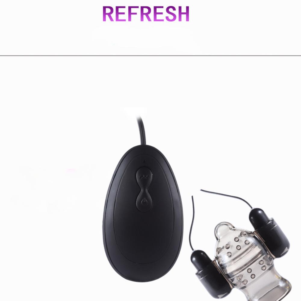 Penis Head Bullet Teaser Multi Speed Vibrator Sex Toy for Men and Couples