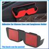 Non-destructive Tallation of Adhesive Car Glasses Case and Sunglasses Holder Car Dashboard Storage Card Car Accessories