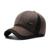 Winter Bomber Hat Men Women Russian Black Leather Ushanka Flaps Warm Baseball Ear Fur Brand Hat S7H6