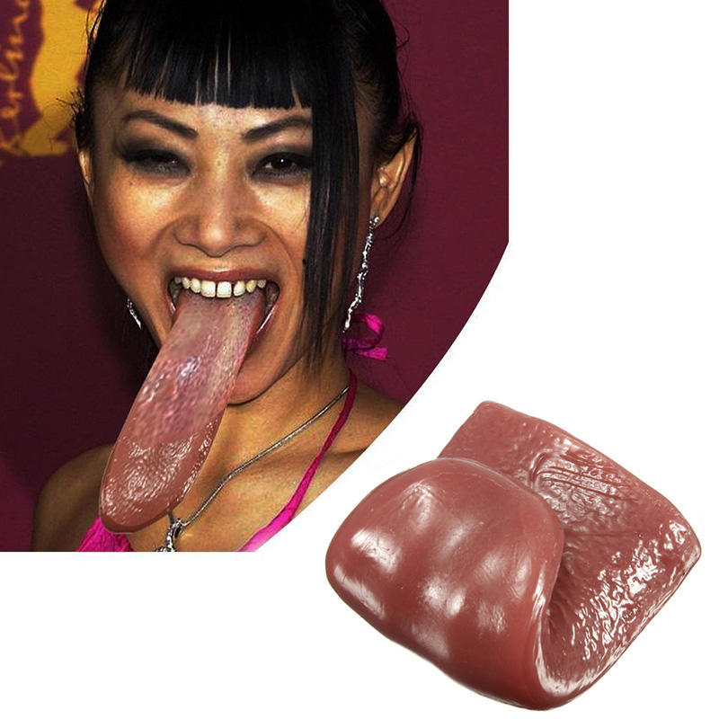 Realistic Tongue Gross Jokes Prank Magic Tricks Halloween Horrific Prop