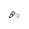 Fuji Parts 4K/8K Broadcast Compatible Antenna Connector for 5C Cable [500 pieces] 5C F-type Connector with Aluminum Ring 5C-500P