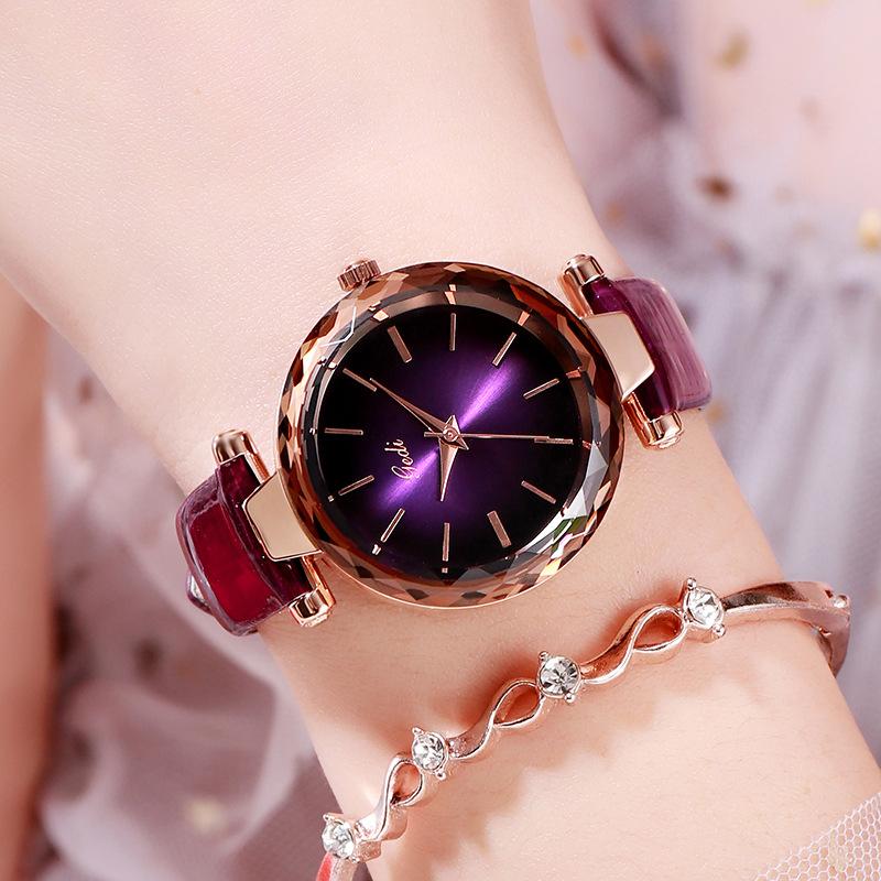 Luxury Women's Watch Fashion Trend Belt Women's Watch Schoolgirl Simple Versatile Waterproof Quartz