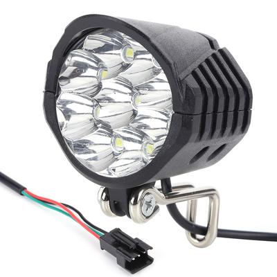 36V 48V 60V E-Bike Horn Light Electric Scooter 4 LED Headlight Front Lamp Waterproof Flashlight Outdoor Cycle Biking Accessories