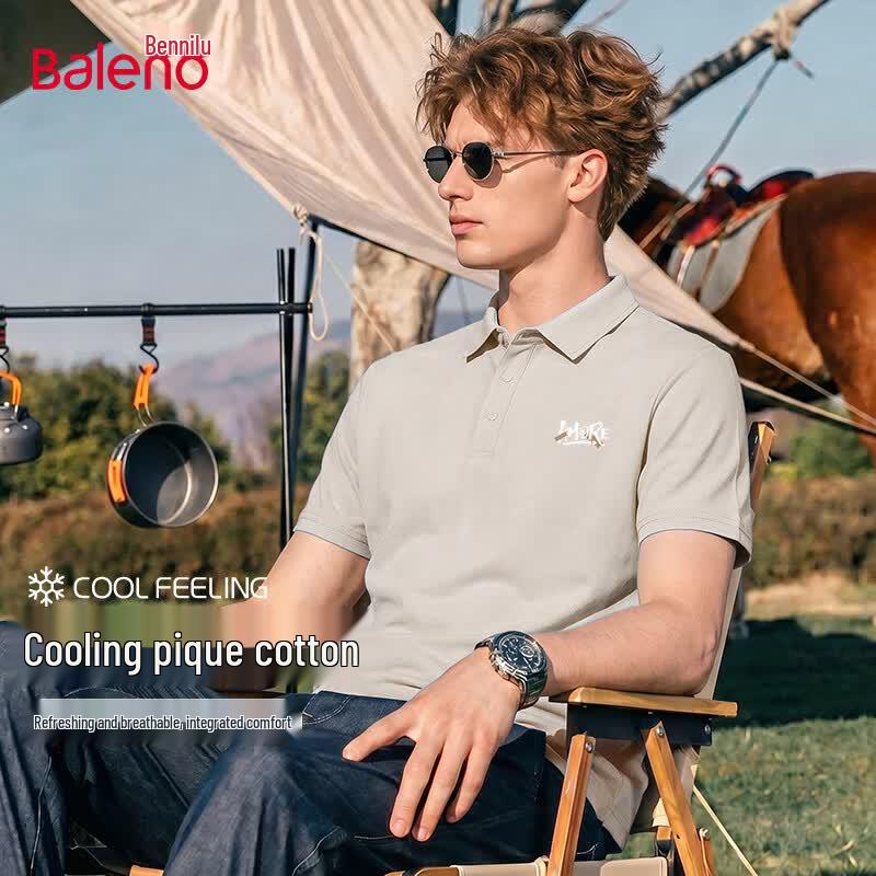 

Baleno Men s Cotton Pique Short Sleeve Polo Shirt XL