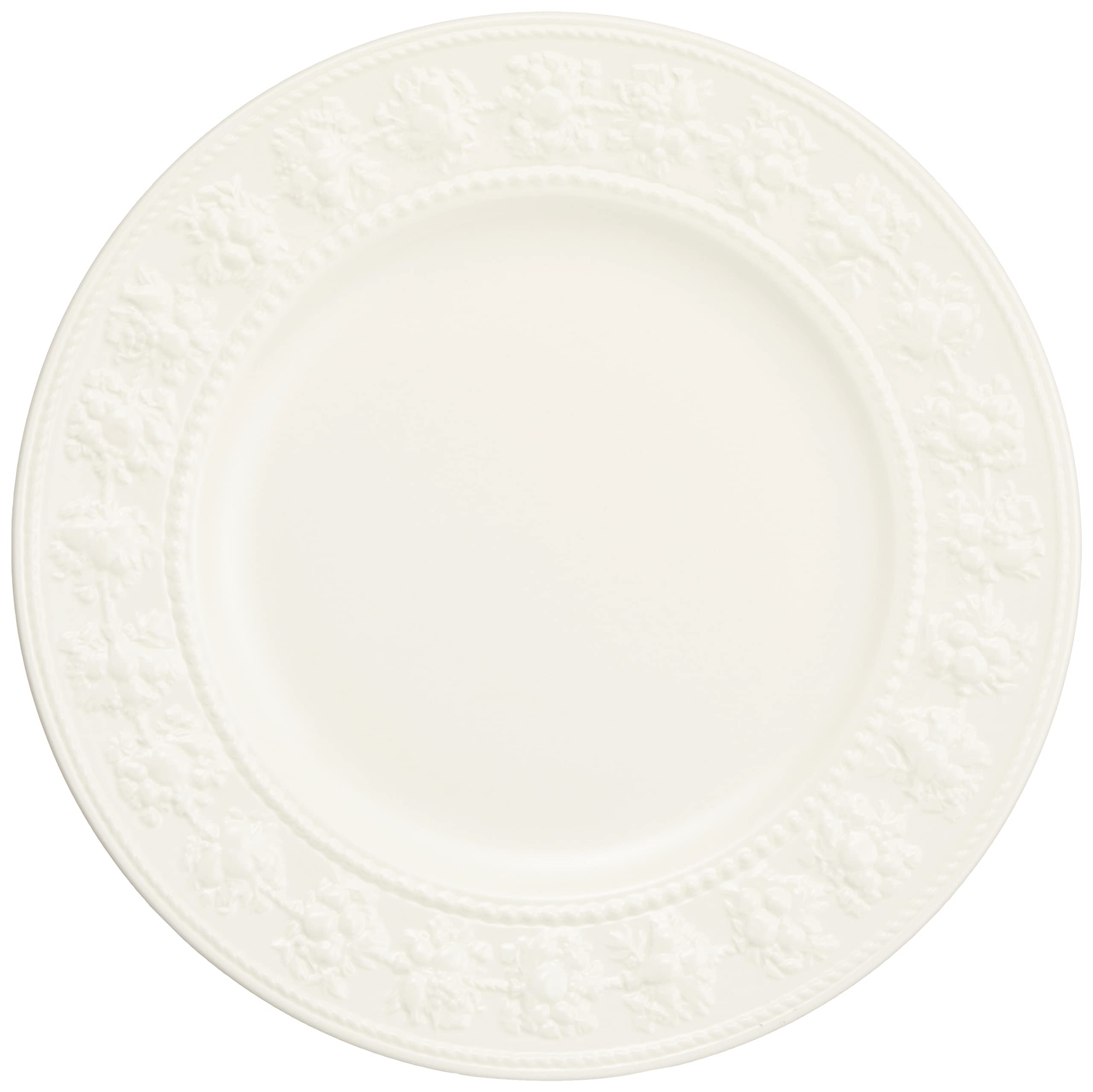 Wedgwood (Authentic Imported Product) Wedgwood Festivity Plate, 27cm, Ivory, Wedding Gift, 58951101041