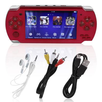 LCD Smooth Gaming Handheld Video Game Console Comfortable Typing Video Game Player - Red