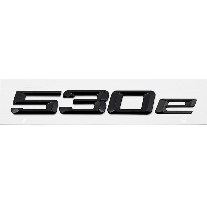 ABS Auto Kofferraum Heck Buchstaben Logo Plakette Emblem Aufkleber für BMW 5er Serie 520e 525e 528e 530e 535e 540e 550e E39 E60 E61 F10 F11 G30