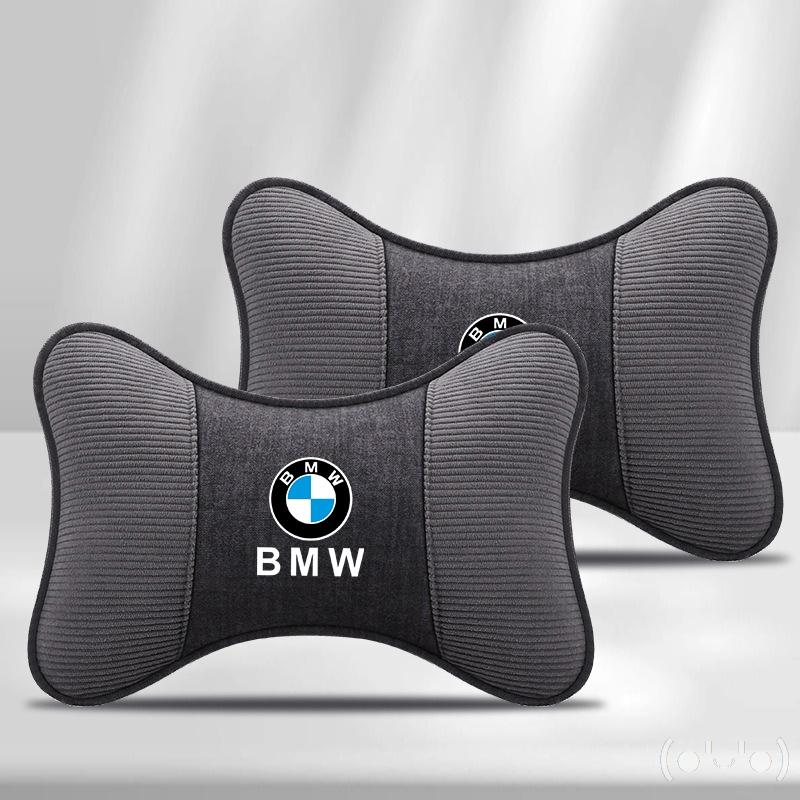 Car Neck Pillows Breathable Headrest Seat Neck Protector Sticker For BMW X1 X3 X5 X7 E46 E39 E60 E90 F10 F20 F30 G20 Accessory npdf01
