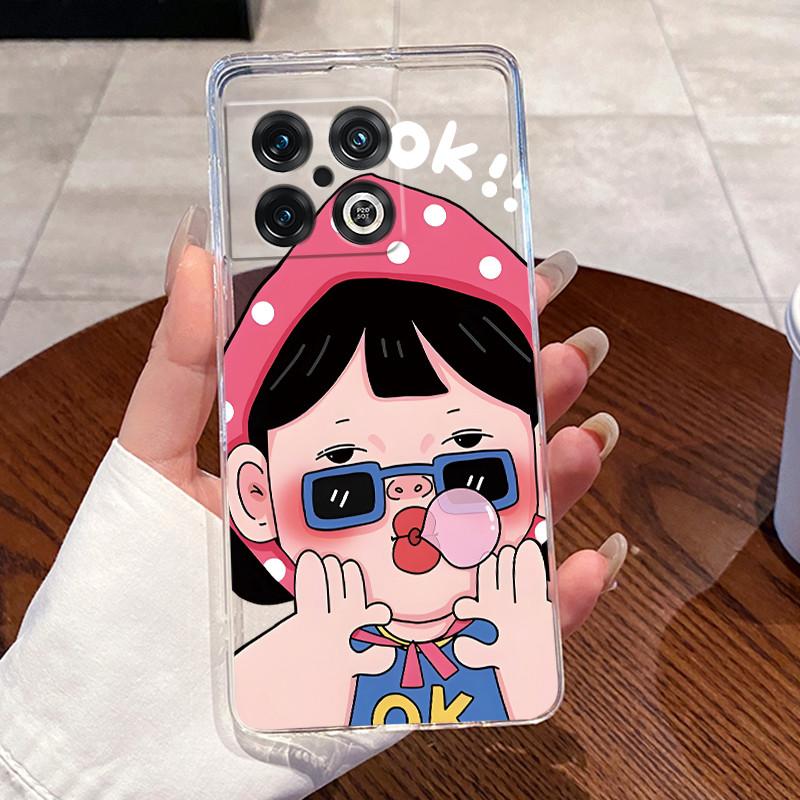 Jelly Case For OnePlus 10 Pro 10T ACE Pro Clear Silicone Soft TPU Back Cover One Plus 10PRO ACEPro Cute Rabbit Cat Phone Case