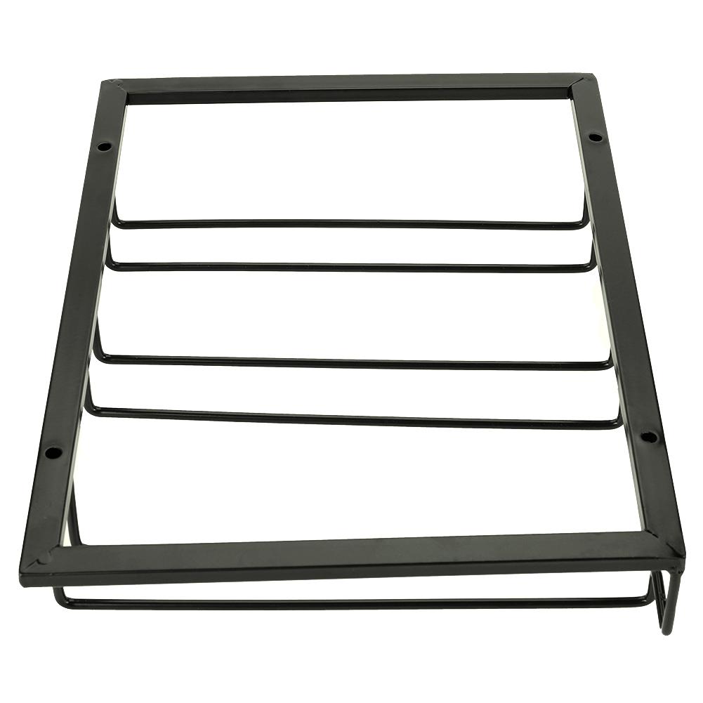 Metal Iron Wine Cabinet Rack Kitchen Dining Bar Cup Holder Hanger Shelf