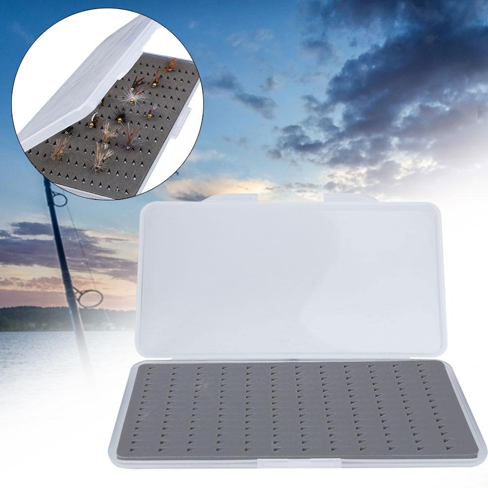 ABS Lightweight Fly Fishing Storage Tackle Box Fish Hook Lure Case with Foam Accessory