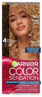 Garnier Color Sensation Coloring Cream No. Hl2 Caramel Blonde - For Dark Brown 1 Pack