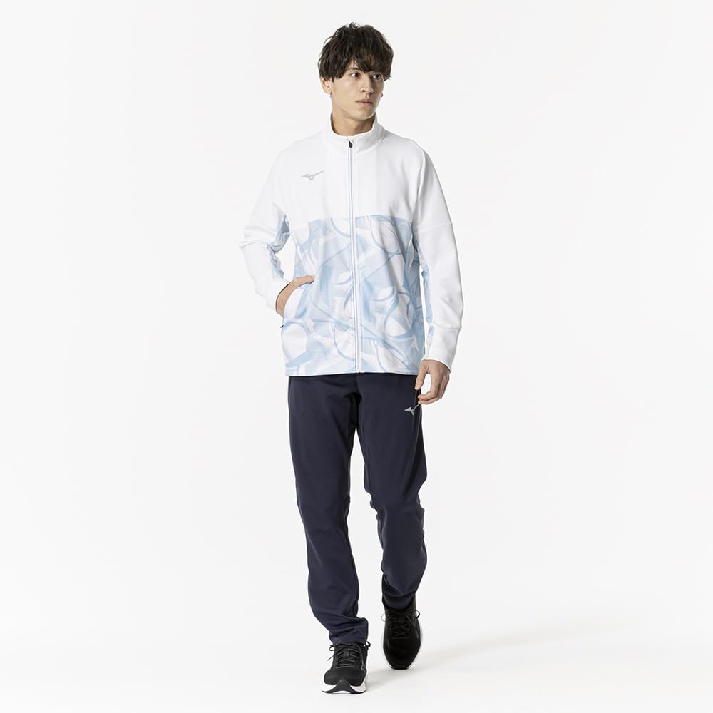 Mizuno MUGEN GRAPHIC Training Light with Design Warm-Up Jacket, Blue, 32MCB501, Player-Specific