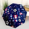 1pc Soccer Sports Automatic Open 8-Rib Windproof Umbrella, Travel & Commuting, Suitable for All Seasons