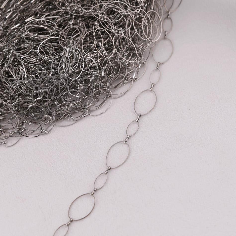 

Эллиптические металлические переплетающиеся кольца-кресты цепочка для DIY изготовления ювелирных изделий