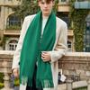 Men's Solid Color Scarf Autumn and Winter New Versatile Wool Scarf Korean Atmosphere Cashmere Scarf Women's Winter Warmth