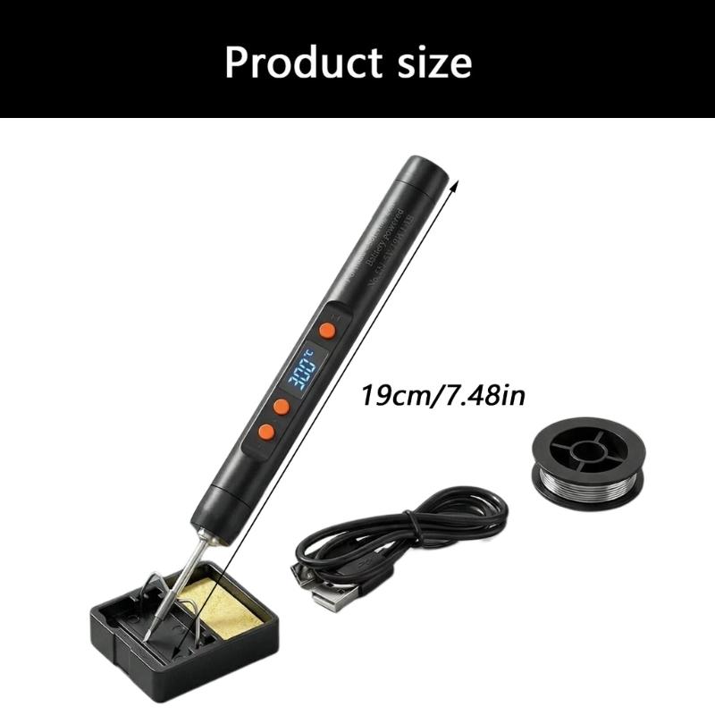 Wireless Battery Soldering Iron With Intelligent Temperature Control up to 420℃ For Mobile Phone Repair Home Use