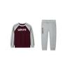 Levis Bequemes Pullover-Sweatshirt und Lange Hose Lässiges Set Kinder-Sets Heather-Grau LV2432206GS-001