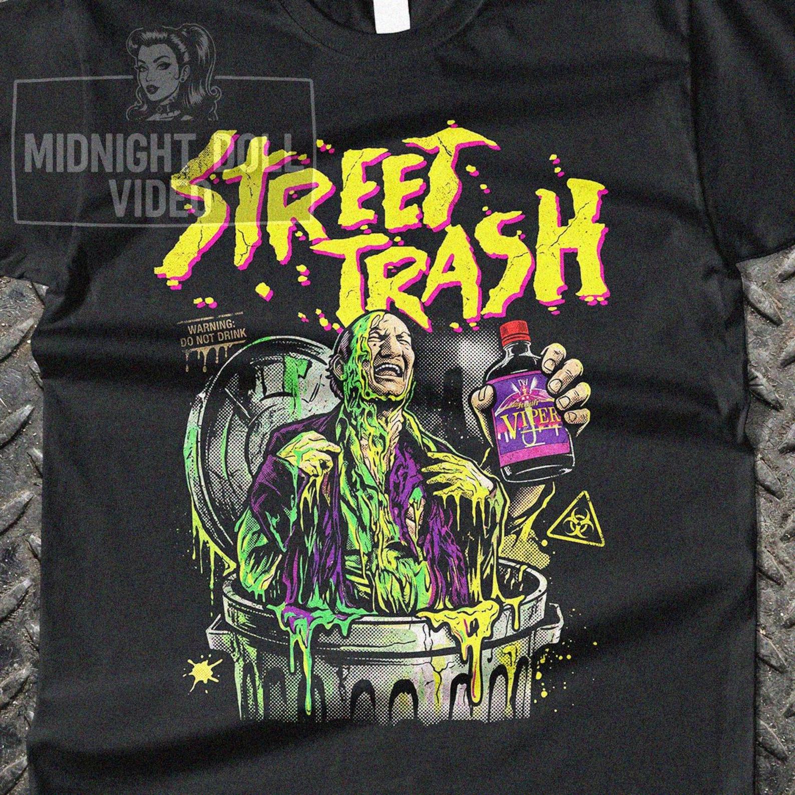 Street Trash (1987) - Retro Melt Movie Body Horror Vintage T-Shirt XL
