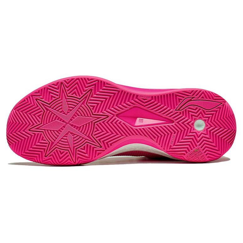 New LiNing Liren 3 V2 PINK Durable Breathable Low Top Basketball Shoes Unisex Fluorescent Luminous Pink ABAT073-9